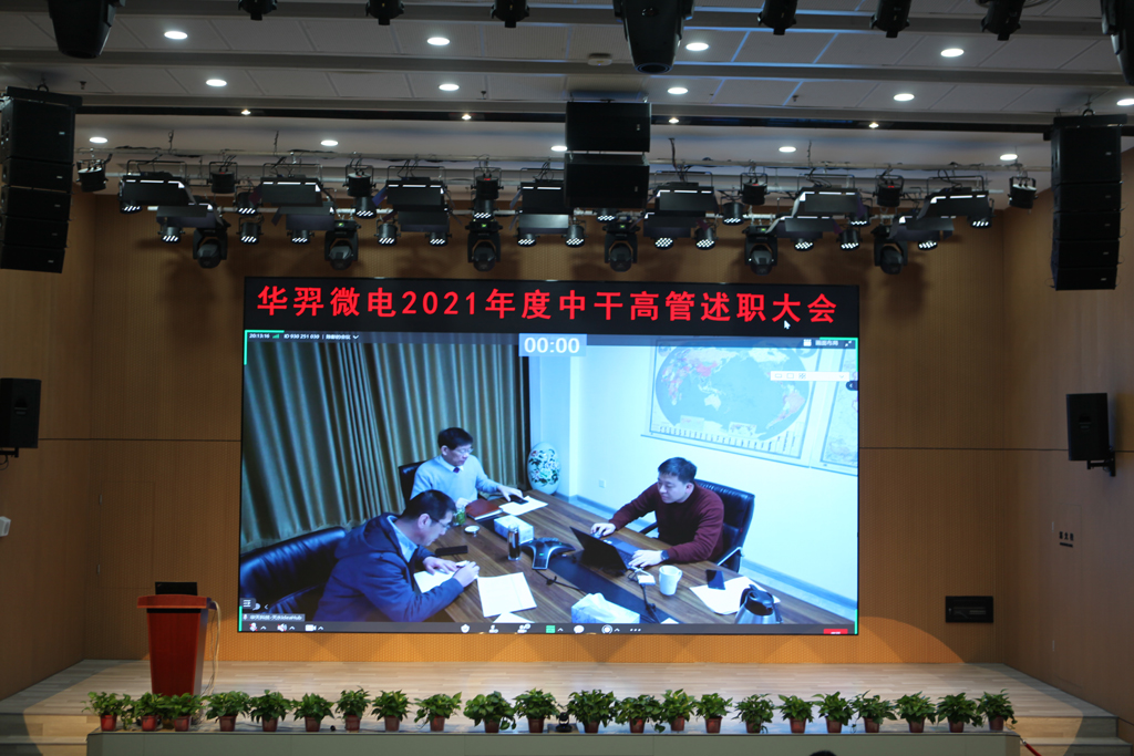 今年会官方网站微电召开中干高管述职会议